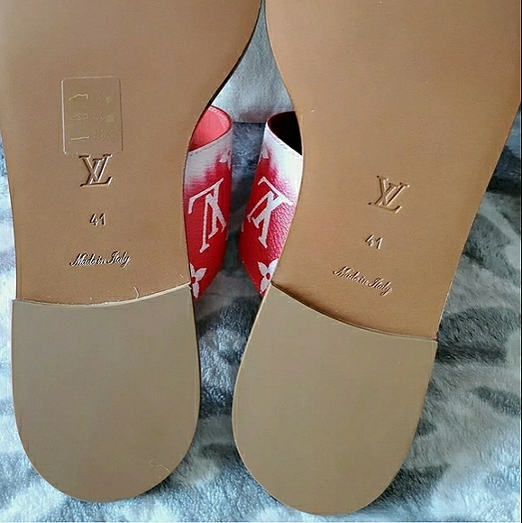 Louis Vuitton Escale Red Flat Sandal Size 41 - Picture 12 of 14